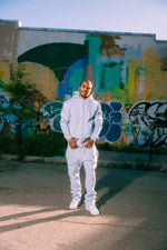 P FLARE TR SKY BLUE SWEATSUIT